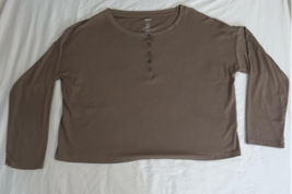 Sonoma Sleepwear Long Sleeve, Light Brown, T-Shirt 2XL - $12.99