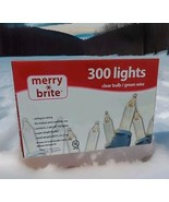 Merry Brite 300 Ct Mini Clear 83&#39; Christmas Lights Green Wire Outdoor In... - $239.06 MXN