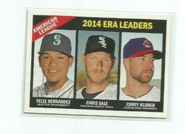 Corey Kluber (Cleveland) 2015 Topps Heritage Era Leaders Card #222 - £2.38 GBP