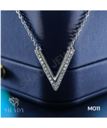 [M011] Luxury 925 Silver Moissanite Necklace | Rhodium Finish - $150.00
