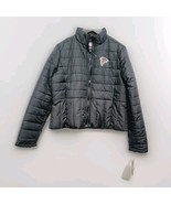 Atlanta Falcons Jacket Women Large Black NFL Full Zip Lightweight L - $39.99