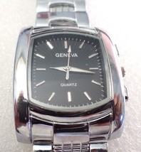 GENEVA Quartz Rectangular Unisex Wristwatch - £7.38 GBP