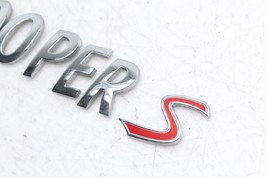 MINI COOPER S REAR TRUNK LID EMBLEM BADGE E5820 image 5