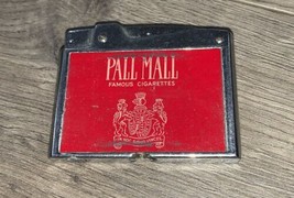 Vtg Continental Pall Mall Famous Cigarettes Advertising Slim Flat Lighter - £5.43 GBP