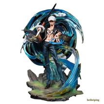 One Piece Anime Samurai Trafalgar D Water Law 41cm Light Figure PVC Mode... - $1,583.79 MXN