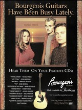 Nickel Creek Sean Watkins 2002 Bourgeois acoustic guitar advertisement ad print - £2.90 GBP