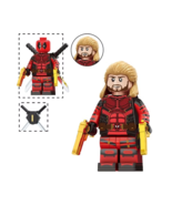 PAPBRIKS Young Deadpool 3 Marvel Movie Gold Guns bloody suit Rare Minifi... - $123.36 MXN
