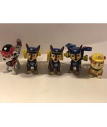 Paw Patrol Action Pups Lot Of 5 Figures Chase Rubble Marshall - £11.63 GBP