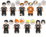 9Pcs Haikyuu Minifigures Daichi Sawamura Sugawara Koushi Shoyo Hinata Mi... - £18.11 GBP