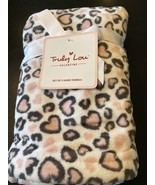 Truly Lou Valentine Hand Towels Set Of 2 Cotton Leopard Hearts New With Tag - £14.18 GBP