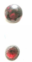 GARNET 7 mm x 4 mm Natural Round  Faceted Loose gemstone  - £4.79 GBP