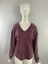 NWT BP. Womens Long Sleeve V-Neck Thermal Top  Purple Size S - £9.38 GBP