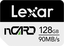 New Lexar nCARD 128GB Nano Memory Card for Smartphones Up to 90MB/S LNCARD-128 - £18.58 GBP