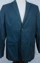 NWT The Gap Dark Blue 100% Cotton Man&#39;s Unstructured Sport Coat Jacket L 42R - £64.59 GBP
