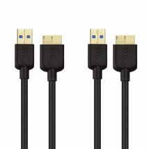 Cable Matters 2-Pack Micro USB 3.0 Cable 6 ft (External Hard Drive Cable, USB to - £19.17 GBP