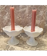Vintage Milk Glass Candle Holders - $19.50