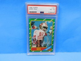 Authenticity Guarantee1986 JERRY RICE TOPPS ROOKIE CARD PSA VG-EX 4 - $65.00