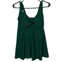 Aqua Eve Green Tankini Swimsuit Bathing Suit Top Womens Size 14W NEW - £10.52 GBP