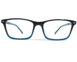 Miraflex Kinder Brille Rahmen Dy06 C.56s Schwarz Blau Quadratisch Voll F... - $51.05
