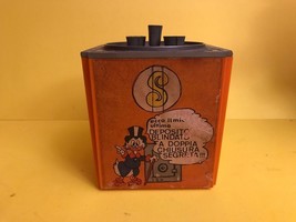 Extremely Rare! Walt Disney Scrooge McDuck Old Money Bin Piggy Bank Vault Italy - £181.59 GBP