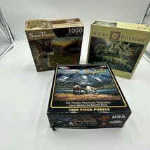 1000 Piece Jigsaw Puzzle Lot J Charles Fred Swan 3 Landscape Puzzles - £19.84 GBP