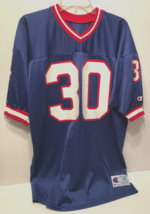 BUFFALO BILLS #30 Vintage 80s 90s NFL AFC Nylon Red Champion Blue Jersey 48 - $10.88