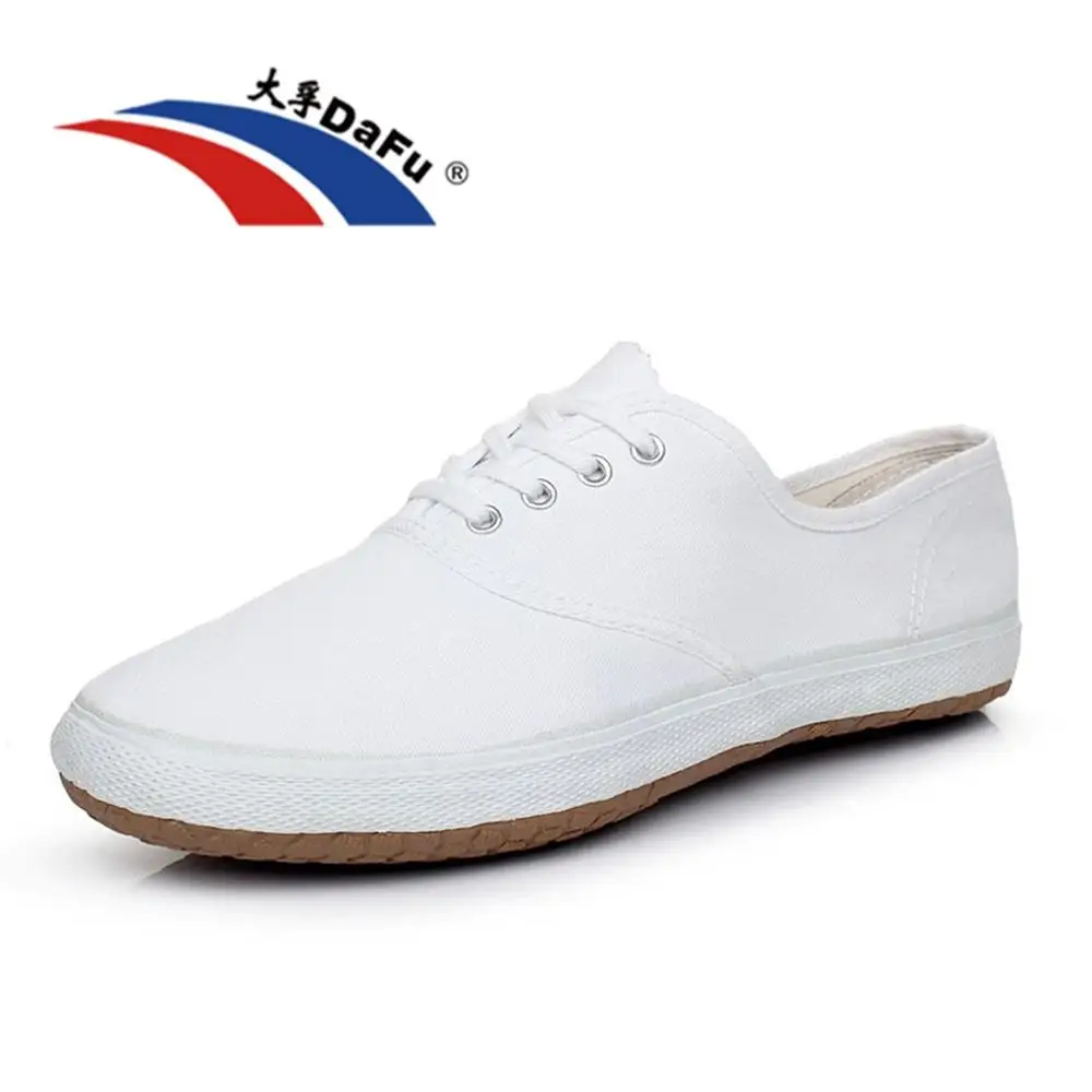 Dafu Shoes Little White Shoes 2024 Style  White Retro Martial arts Kung Fu Men W - £190.36 GBP