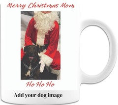 Merry Christmas Mom - Dog Coffee Mug - £15.17 GBP