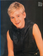 Aaron Carter barefoot Angel 11" x 8" Teen Magazine Pinup Mini Poster Cli... - $7.94