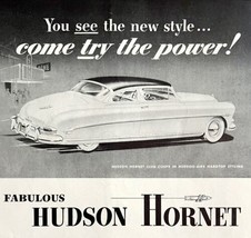 Hudson Hornet Club Coupe Advertisement 1953 Automobilia Classic Car LGBinAd - $39.99