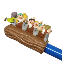 Vintage Disney Applause Pencil W/ Snow White Seven Dwarfs Topper Stationary Big - £14.94 GBP