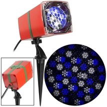Gemmy Led Lightshow Projection Snowflurry Blue/White Free Shipping - £15.86 GBP