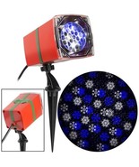 Gemmy LED Lightshow Projection Snowflurry Blue/White FREE SHIPPING - £15.52 GBP