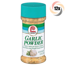 12x Shaker Lawry's Garlic Powder Seasoning | Coarse Ground Blend Parsley | 5.5oz - £110.41 GBP