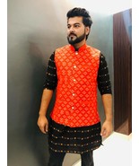 Handloom Sambalpuri Odisha Man Jacket - A Thoughtful Gifted for a Memora... - $217.63 CAD