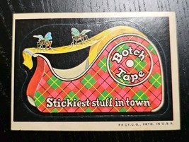 Topps Wacky Packages 2nd Series 1973 BOTCH TAPE Argyle Scotch Parody Sti... - $27.11 CAD
