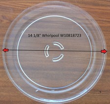 14&quot; Whirlpool W10818723 MW Oven Combo Glass Turntable Tray Part 10&quot; Roller - $146.99