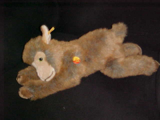 23" Steiff Molly Goat Ziege Lying Plush Toy Chest Tag Number 103186 From 1998  - $148.49