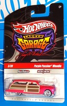 Hot Wheels 2010 Larry&#39;s Garage #3 Purple Passion Woodie Pink w/ Real Riders - £10.95 GBP
