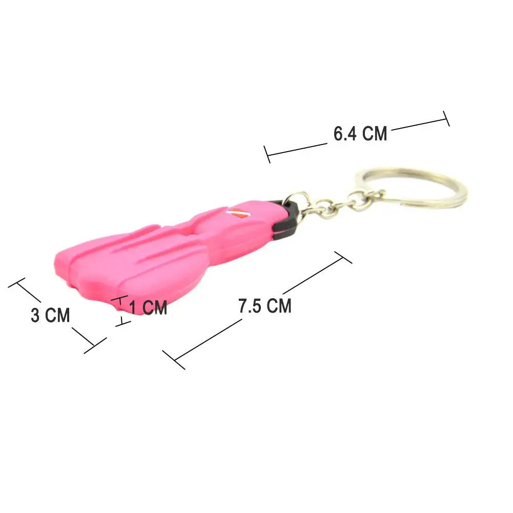 Sporting Mini Scuba Aper Key Chain Dive Fins Keychain Key Ring Holder Keyring Pe - £18.47 GBP