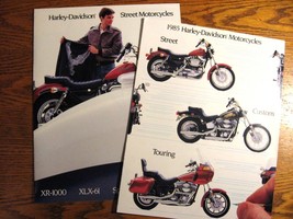 1985 Harley Davidson Brochure Lot (2) Electra Super Glide Sportster Police XLX61 - £14.22 GBP