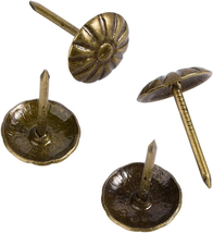 Upholstery Tacks Furniture Nails Pins 150Pcs (Antique Brass Daisy) - £9.37 GBP