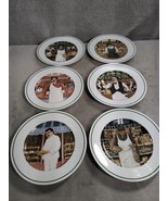 Lot Of 6 Guy Buffet L&#39; Etalage Collection The Shopkepers Salad Plates 7.5” - $47.98