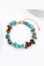 Turquoise &amp; Natural Stone Bracelet - £10.01 GBP