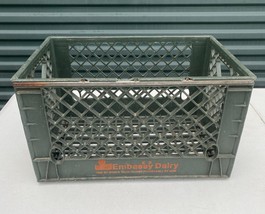 Vtg. Double Milk Crate Embassy Dairy Quality Heavy Duty 19&quot; x 13&quot; x 10 7/8&quot; Gra - £33.31 GBP