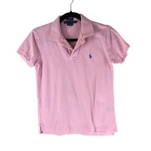 Ralph Lauren Womens Polo Shirt Classic Fit Pique Cotton Short Sleeve Pink S - $14.49