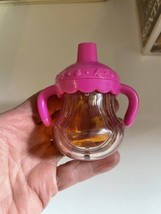 BABY ALIVE Doll Disappearing Juice Sippy Cup Replacement Bottle Pink clear - $14.80