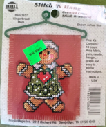 Gingerbread Mom Stitch &#39;N Hang Counted Cross Stitch Kit Ornament #3637 N... - $6.92