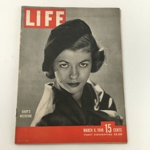 VTG Life Magazine March 8 1948 Model Gaby Bouche&#39;s Weekend, Newsstand - £10.59 GBP