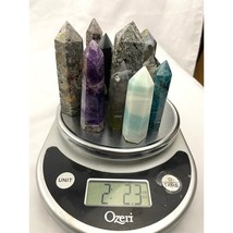 2LB Natural Quartz Stone Obelisk Tower Point Polished Crystal Mixed Lot 13x - $69.13 CAD